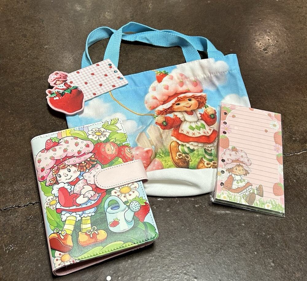 Strawberry Shortcake A6 Binder w/ Printed Stationery paper & Tote